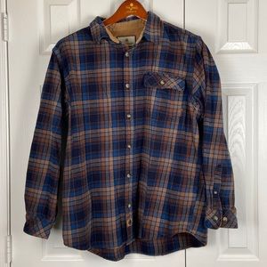 Legendary Whitetails Buck Camp flannel button down shirt mens XL